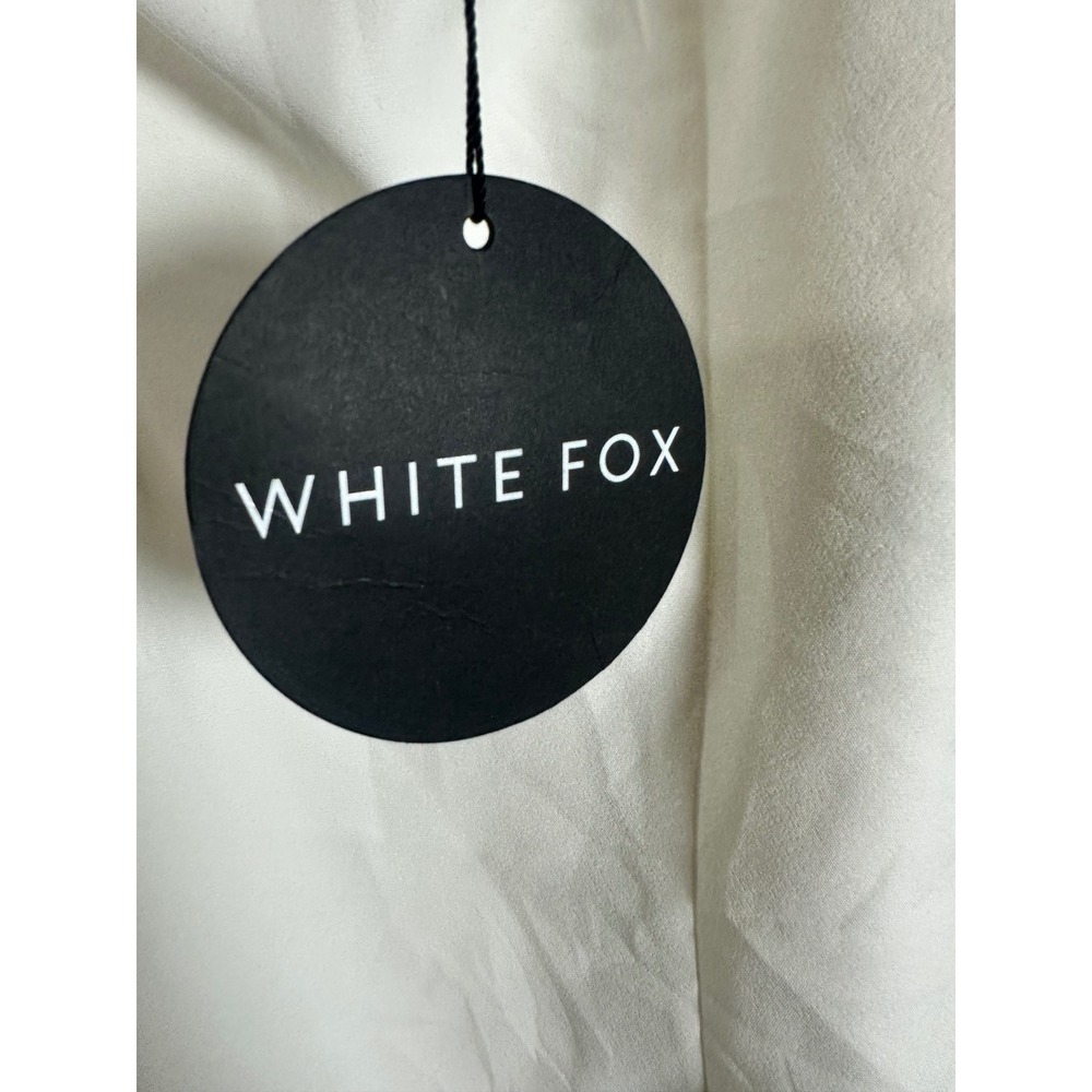 White Fox Boutique Only Want You Mini Dress White Square Neck Bodycon XS NWT - Picture 6 of 8